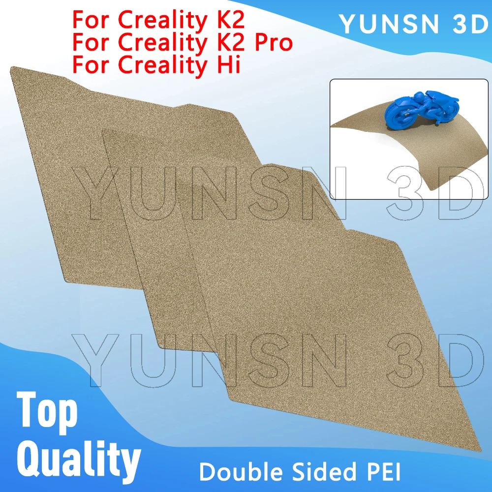 Двусторонняя пружинная стальная пластина PEI для 3D-принтеров Creality K2/K2 Pro/Hi Build Plate, текстурированная, для замены платформы с подогревом
Двусторонняя пружинная стальная пластина PEI для 3D-принтеров Creality K2/K2 Pro/Hi Build Plate, текстурированная, для замены платформы с подогревом