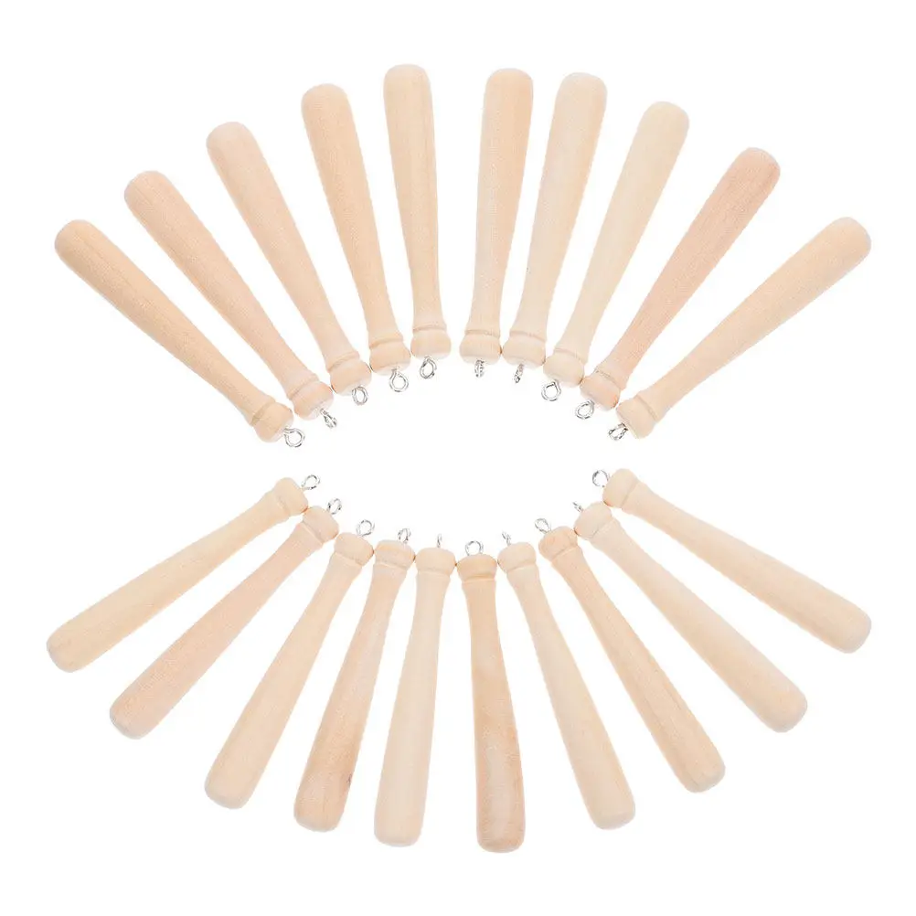 55Pcs Baseball Bat Pendant Mini Wood Charms DIY Jewelry Making Bracelets Necklaces Keychain Craft Accessories Baseball Keychain
55Pcs Baseball Bat Pendant Mini Wood Charms DIY Jewelry Making Bracelets Necklaces Keychain Craft Accessories Baseball Keychain