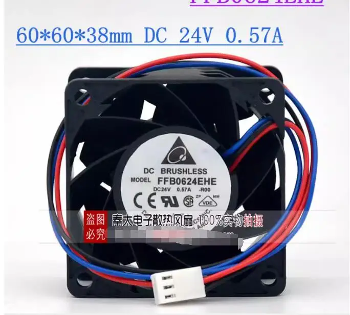 Ltsf For Delta Electronics FFB0624EHE R00 DC 24V 0.57A 60x60x38mm 3-Wire Server Cooling Fan
Ltsf For Delta Electronics FFB0624EHE R00 DC 24V 0.57A 60x60x38mm 3-Wire Server Cooling Fan