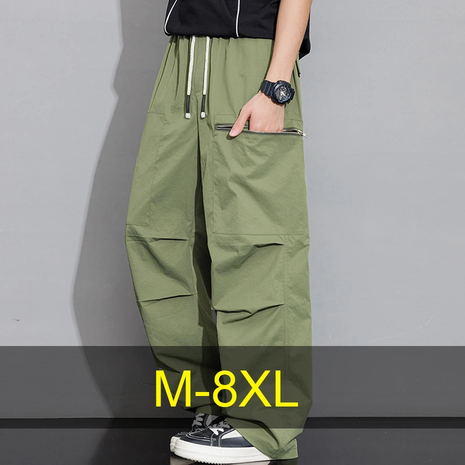 Summer Cargo Pants Men 8XL Plus Size Male Stretch Waist Straight Pants Summer Thin Pants Big Size 8XL
Summer Cargo Pants Men 8XL Plus Size Male Stretch Waist Straight Pants Summer Thin Pants Big Size 8XL