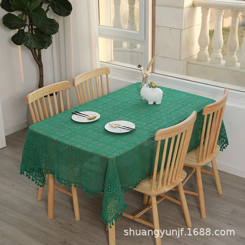 2024 Cotton tassel black green dining table cloth, tea table cloth, table flag lace tablecloth
2024 Cotton tassel black green dining table cloth, tea table cloth, table flag lace tablecloth