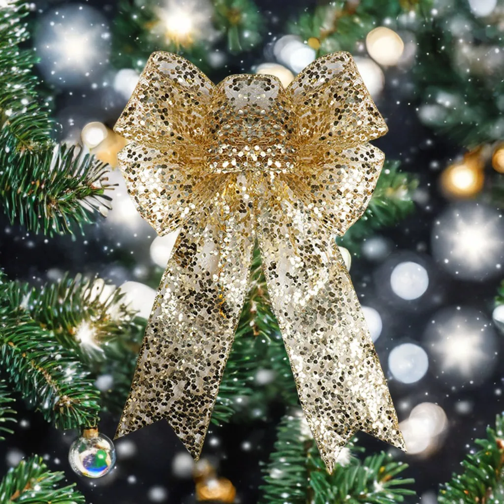 Christmas Bow Pendant Glitter Large Ribbon Bowknot Hanging For Tree Branch Wall Fireplace 2025 Navidad New Year Party Decoration
Christmas Bow Pendant Glitter Large Ribbon Bowknot Hanging For Tree Branch Wall Fireplace 2025 Navidad New Year Party Decoration