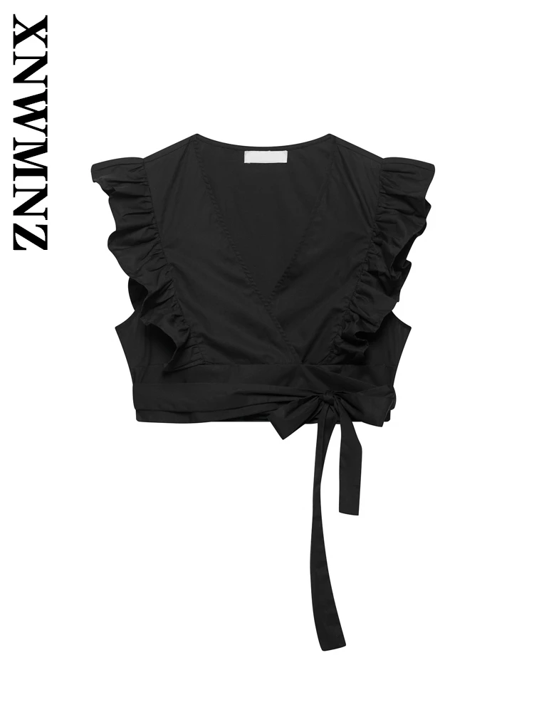 XNWMNZ 2025 Summer New Woman's Party Lace Top Blouses Hipster Woman Short Vest Regular Fit Bowknot V-Collar Sleeveless Pullover 
XNWMNZ 2025 Summer New Woman's Party Lace Top Blouses Hipster Woman Short Vest Regular Fit Bowknot V-Collar Sleeveless Pullover