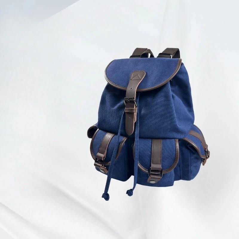 New Style Large Capacity Retro Canvas Backpack, Casual Leather Trim Daypack for Men & Women
New Style Large Capacity Retro Canvas Backpack, Casual Leather Trim Daypack for Men & Women