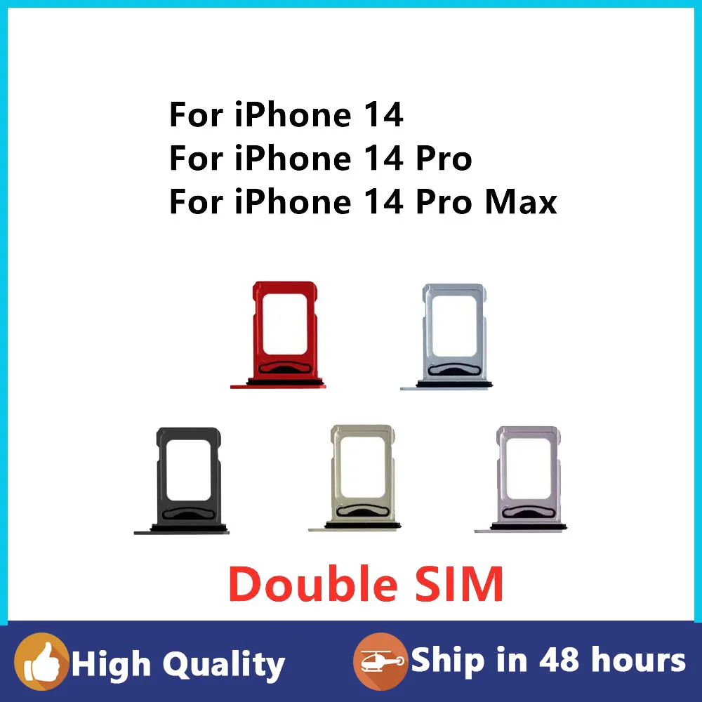 Double Sim Card Slot Tray Holder For iPhone 14 Pro Max Plus Sim Card Reader Socket
Double Sim Card Slot Tray Holder For iPhone 14 Pro Max Plus Sim Card Reader Socket