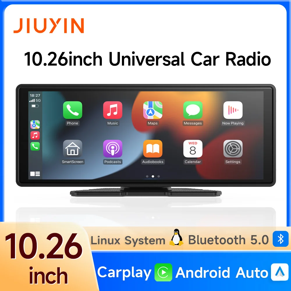 10.26 inch Universal Car Radio Player Wireless CarPlay Android Auto Multimedia Video GPS Navigation Touch Screen Bluetooth
10.26 inch Universal Car Radio Player Wireless CarPlay Android Auto Multimedia Video GPS Navigation Touch Screen Bluetooth