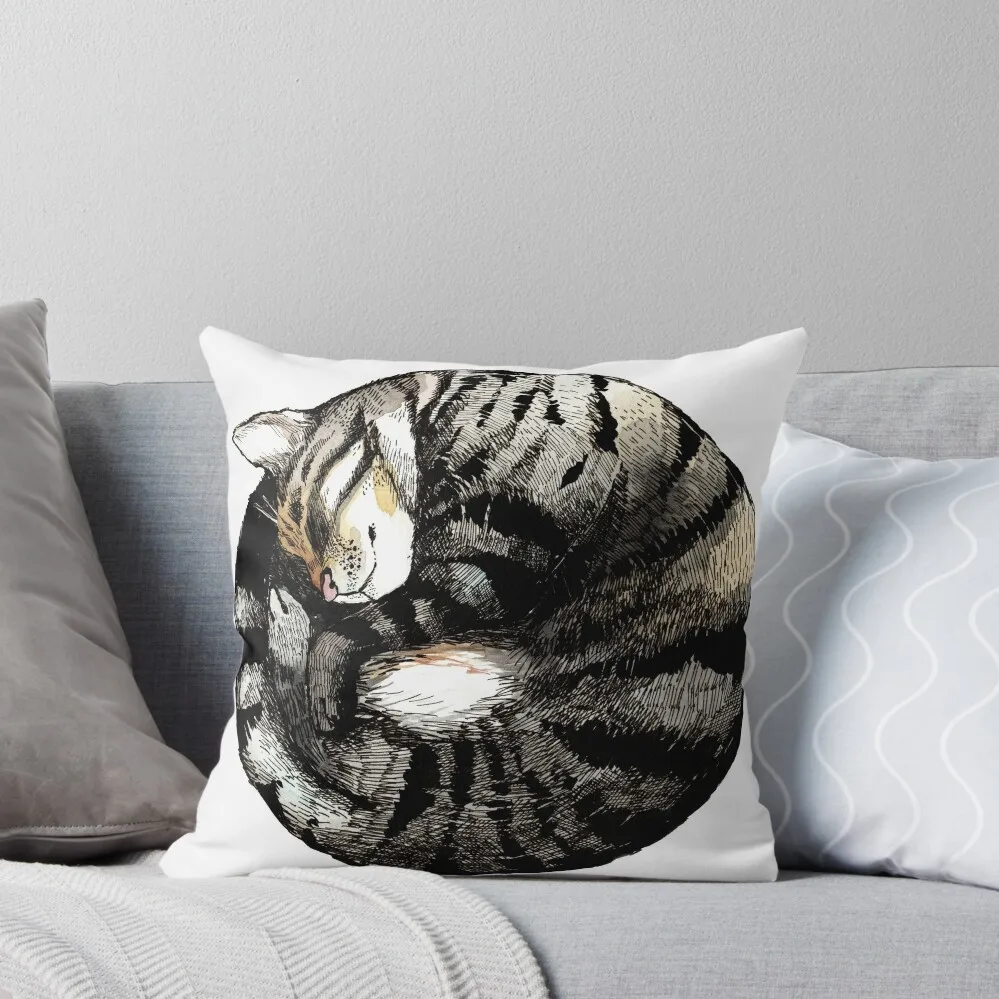 Tranquil Cat Sleeps in a Circle Throw Pillow Ornamental Pillow home decor items Pillowcases
Tranquil Cat Sleeps in a Circle Throw Pillow Ornamental Pillow home decor items Pillowcases