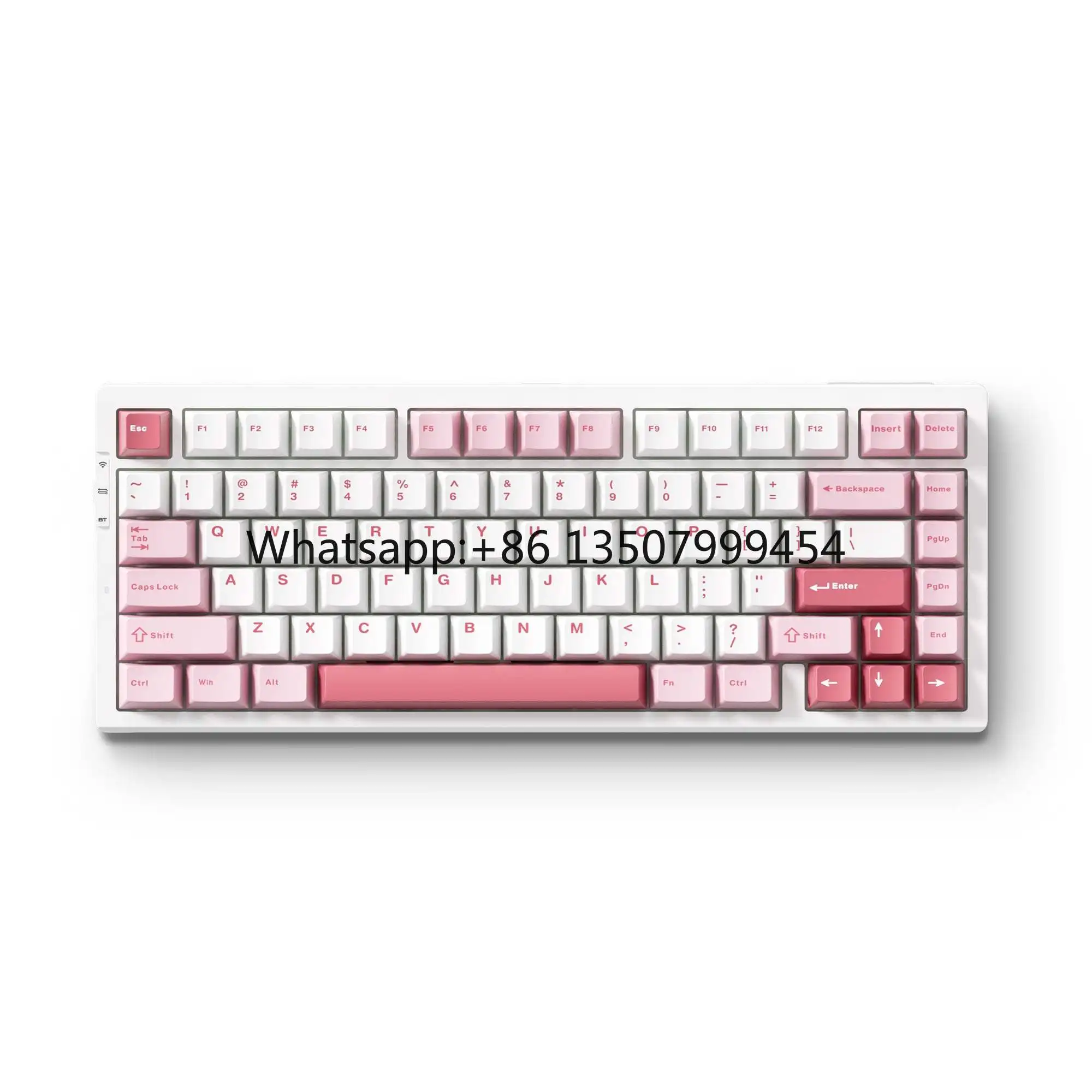 G75PRO RGB LED Light Keyboard OEM Logo USB 2.4G Wireless Mechanical Switch 75% PC Computer Custom Gaming Keyboard English
G75PRO RGB LED Light Keyboard OEM Logo USB 2.4G Wireless Mechanical Switch 75% PC Computer Custom Gaming Keyboard English