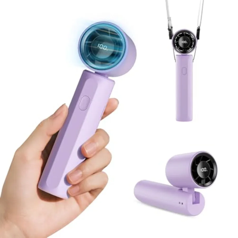 2026 Upgraded Portable Handheld Turbo Fan Personal fan 18000RPM Speed Adjustable, 3-IN-1 Rechargeable Fan with LED Display, Tra
2026 Upgraded Portable Handheld Turbo Fan Personal fan 18000RPM Speed Adjustable, 3-IN-1 Rechargeable Fan with LED Display, Tra