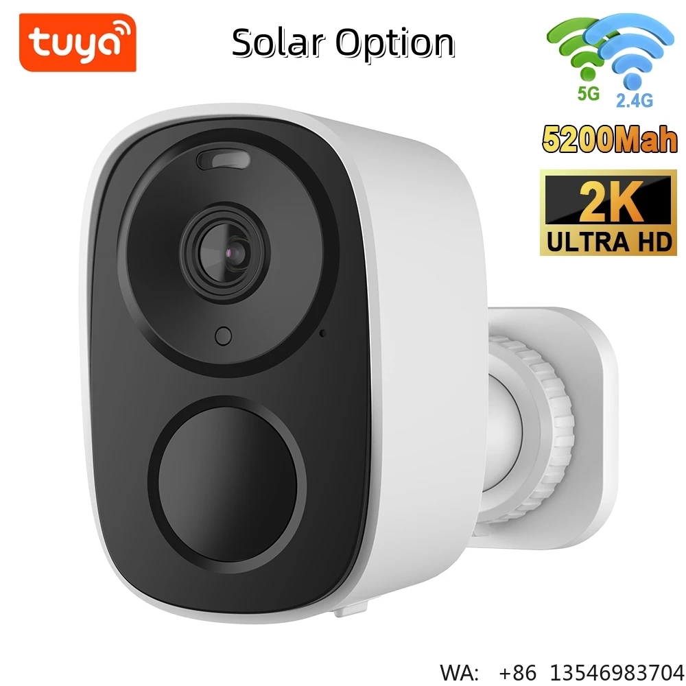 1296P HD 2K Tuya Solar Camera Wireless 5G Wifi Wireless Intercom Big Wide Angle Pir Sensor 2-Way Audio IP66 Waterproof CB54-TZ-Y
1296P HD 2K Tuya Solar Camera Wireless 5G Wifi Wireless Intercom Big Wide Angle Pir Sensor 2-Way Audio IP66 Waterproof CB54-TZ-Y
