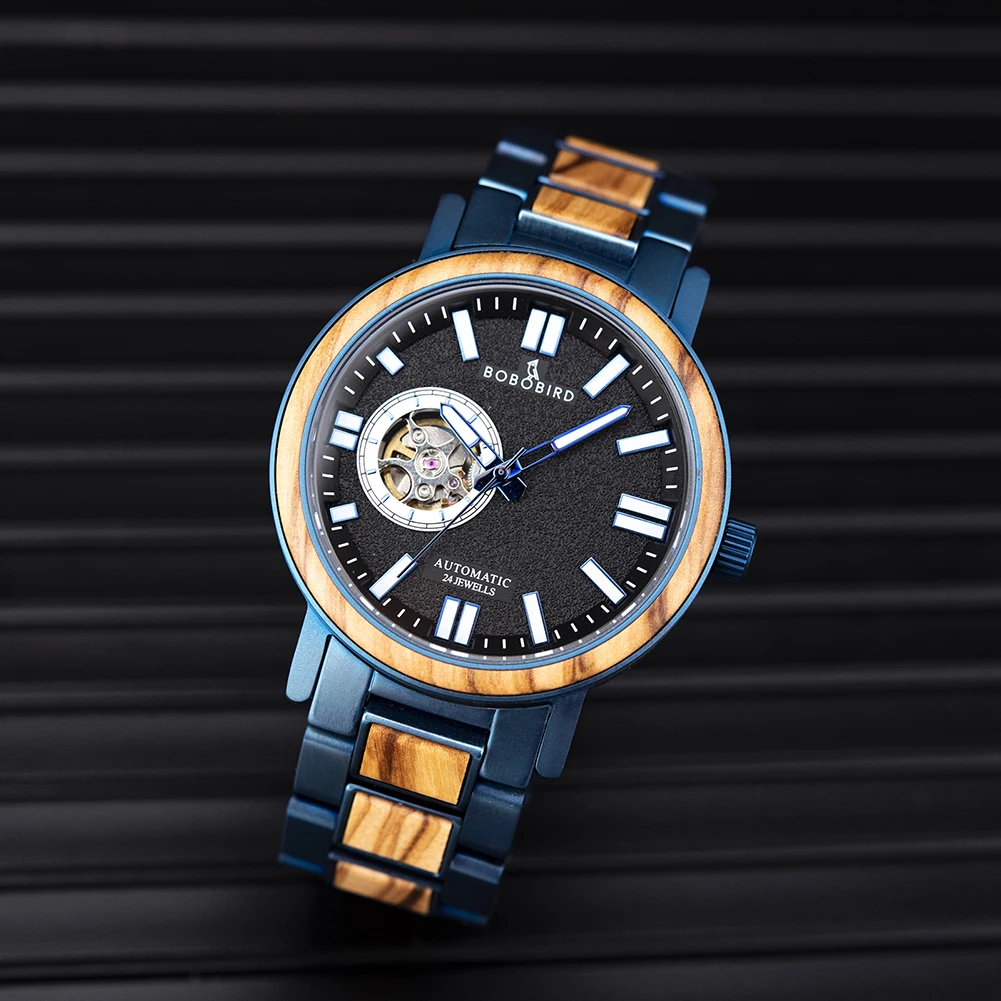BOBO BIRD Automatic Mechanical Watch for Men 5ATM Waterproof Watches Luxury Mechanical Wristwatch Stainless Steel Great Gift
BOBO BIRD Automatic Mechanical Watch for Men 5ATM Waterproof Watches Luxury Mechanical Wristwatch Stainless Steel Great Gift