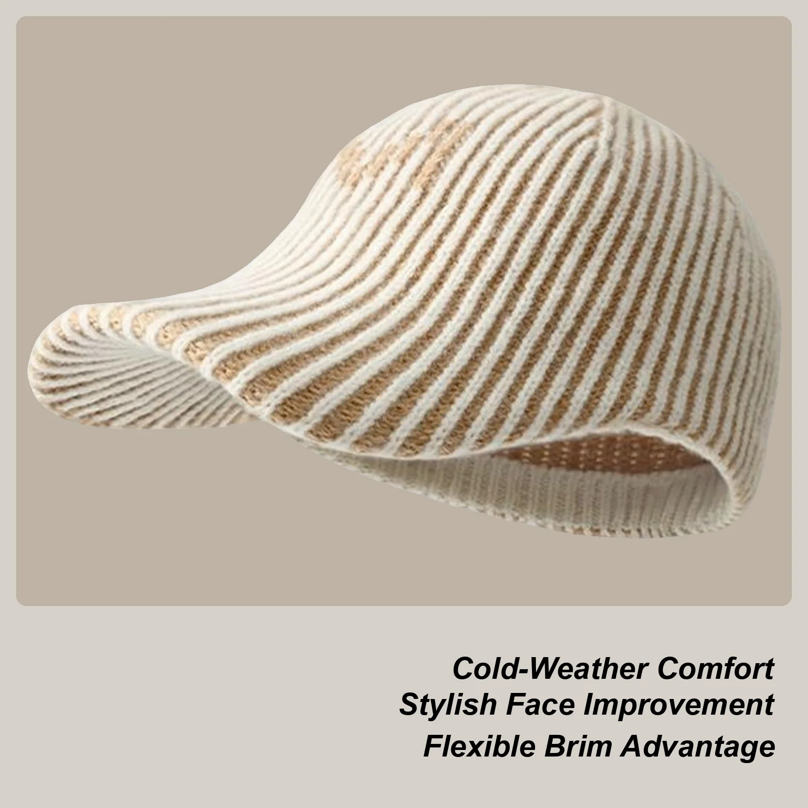 Baseball Hat Wide Moisture-Wicking Warm Knitted Wool Baseball Hat For Friends Teens Adults Ladies Girls School Commuting Cycling
Baseball Hat Wide Moisture-Wicking Warm Knitted Wool Baseball Hat For Friends Teens Adults Ladies Girls School Commuting Cycling