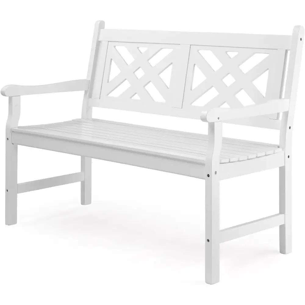 47in Outdoor Wood Bench, Weatherproof Garden Bench with Backrest and Armrests, 800lbs High Weight Capacity Patio Bench for Yard
47in Outdoor Wood Bench, Weatherproof Garden Bench with Backrest and Armrests, 800lbs High Weight Capacity Patio Bench for Yard