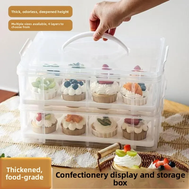 Transparent Plastic Dert Table Paaging Box Handheld Muffin Cup Box Storage Container for Cake Outdoor Cam
Transparent Plastic Dert Table Paaging Box Handheld Muffin Cup Box Storage Container for Cake Outdoor Cam