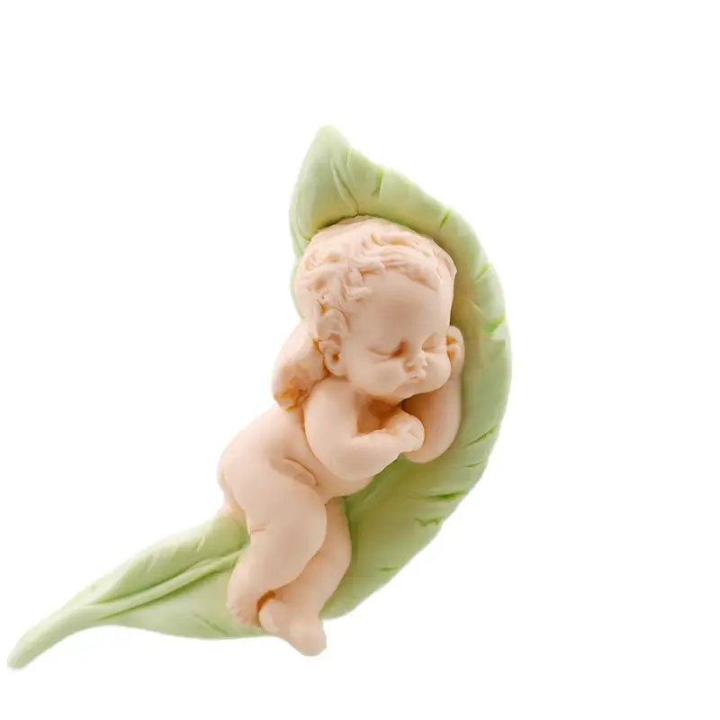 3D Leaf Baby Silicone Mould DIY Sugarcraft Chocolate Cake Decoration Baking Mold Feather Sleeping Position Angel Baby
3D Leaf Baby Silicone Mould DIY Sugarcraft Chocolate Cake Decoration Baking Mold Feather Sleeping Position Angel Baby