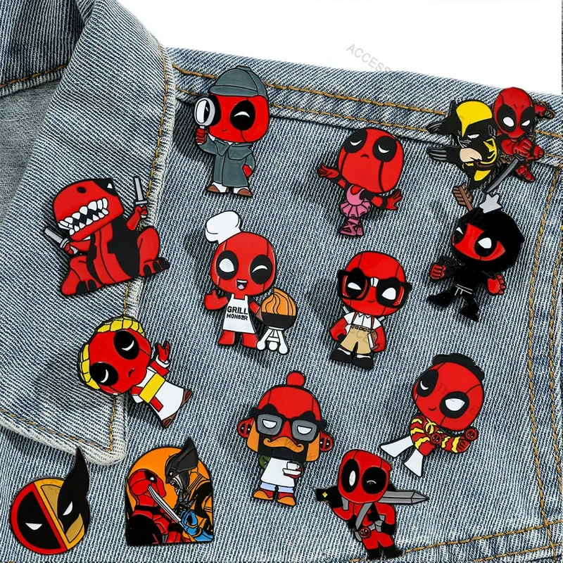3/5/9/10 Pieces Anime Cartoon Brooch Deadpool Trend Enamel Pin Creative Metal Badge Jewelry Clothing Backpack Accessories 
3/5/9/10 Pieces Anime Cartoon Brooch Deadpool Trend Enamel Pin Creative Metal Badge Jewelry Clothing Backpack Accessories