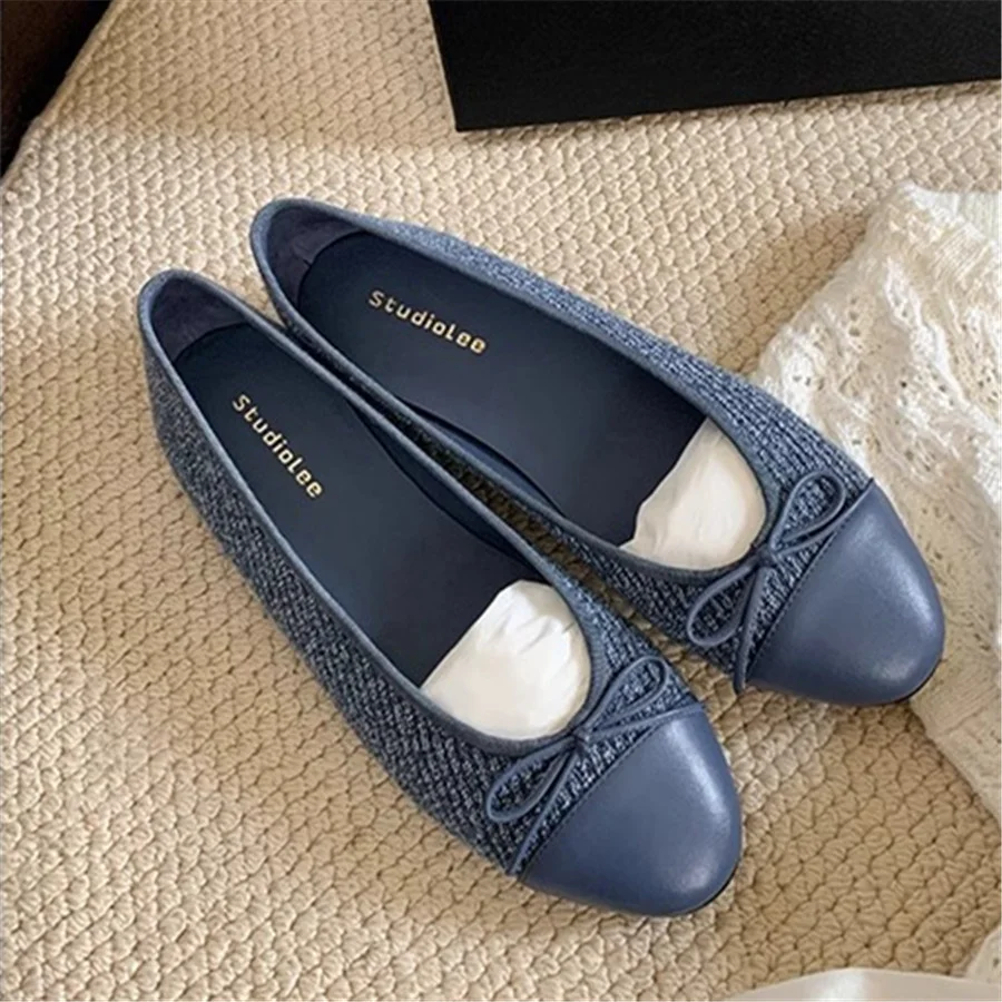 2026 New Fashion Women Ballet Flats Round Toe Splicing Bowknot Sweet Single Shoes Casual Shallow Comfort Loafers Female Footwear
2026 New Fashion Women Ballet Flats Round Toe Splicing Bowknot Sweet Single Shoes Casual Shallow Comfort Loafers Female Footwear
