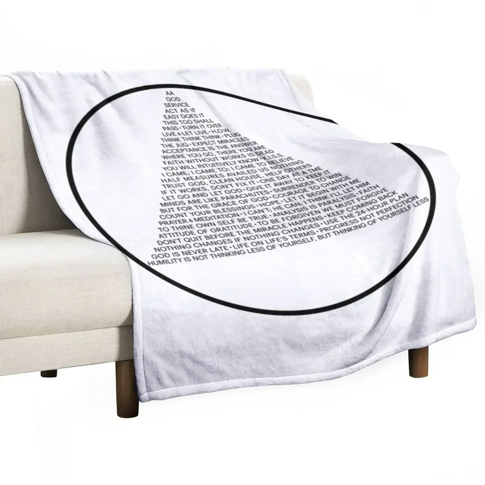 Alcoholics Anonymous Symbol in Slogans (A.A.) Throw Blanket Thermal Bed linens Blankets Sofas Of Decoration Blankets
Alcoholics Anonymous Symbol in Slogans (A.A.) Throw Blanket Thermal Bed linens Blankets Sofas Of Decoration Blankets