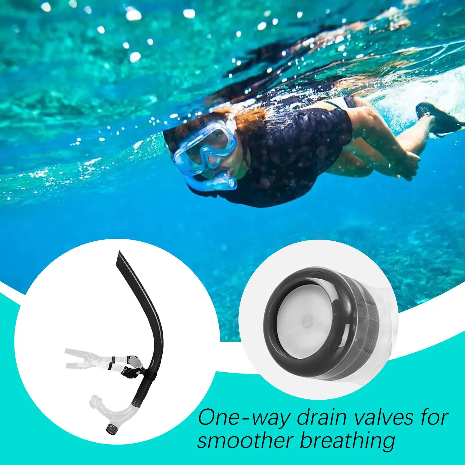 Adult Snorkel Front Snorkel For Lap Swimming Training Headstrap Support Silicone Mouthpiece Tubes Swim Supplies For Diving
Adult Snorkel Front Snorkel For Lap Swimming Training Headstrap Support Silicone Mouthpiece Tubes Swim Supplies For Diving