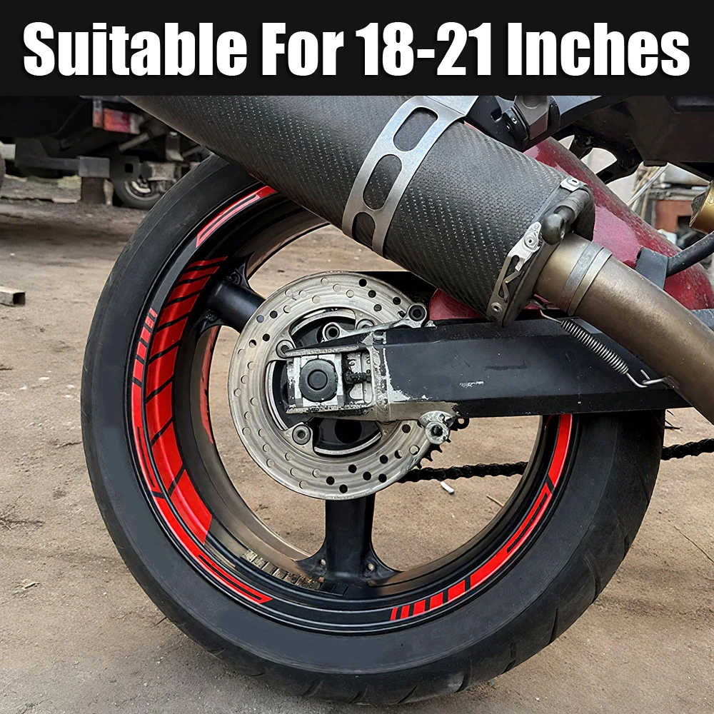 18-21 Inchs Modification Decals Motorcycle Wheel Reflective Sticker Hub Decal Rim Stripe for Honda Kawasaki Suzuki BMW Husqvarna
18-21 Inchs Modification Decals Motorcycle Wheel Reflective Sticker Hub Decal Rim Stripe for Honda Kawasaki Suzuki BMW Husqvarna