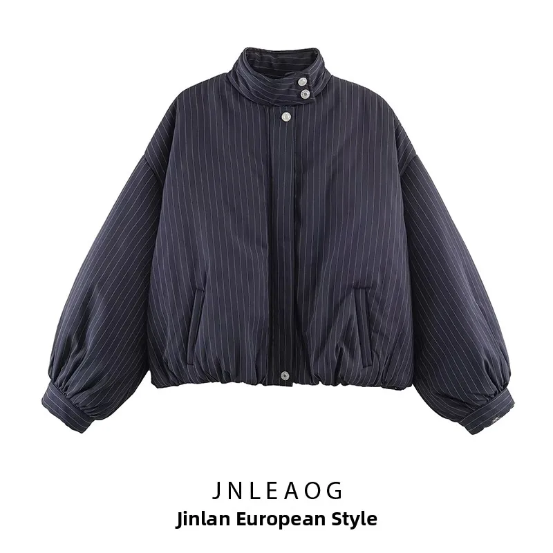 JNLEAOG Autumn New Women's Faion Pilot Jaet Coat Fine Stripes Versatile Outerwear ort Sve Zipper Closure Polyester
JNLEAOG Autumn New Women's Faion Pilot Jaet Coat Fine Stripes Versatile Outerwear ort Sve Zipper Closure Polyester