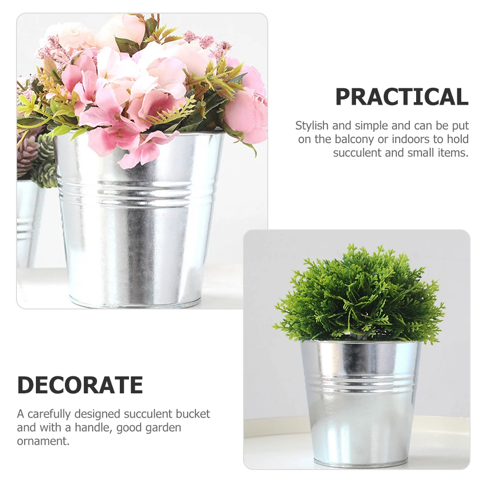 2 Pcs Succulent Plant Pot Iron Planter Bucket Home Office Small Size Retro Style Portable Flower Vase Balcony Garden
2 Pcs Succulent Plant Pot Iron Planter Bucket Home Office Small Size Retro Style Portable Flower Vase Balcony Garden