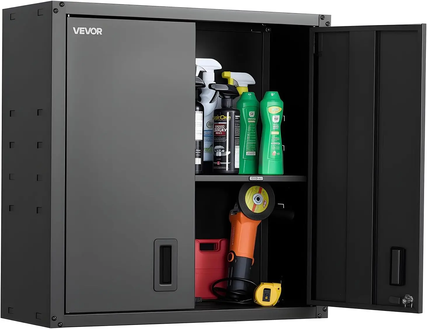 Metal Wall Cabinet 30x12.2x30 Inch, Steel Floating Hanging Storage with Locking Doors and Adjustable Shelf for Garage, Kitchen
Metal Wall Cabinet 30x12.2x30 Inch, Steel Floating Hanging Storage with Locking Doors and Adjustable Shelf for Garage, Kitchen