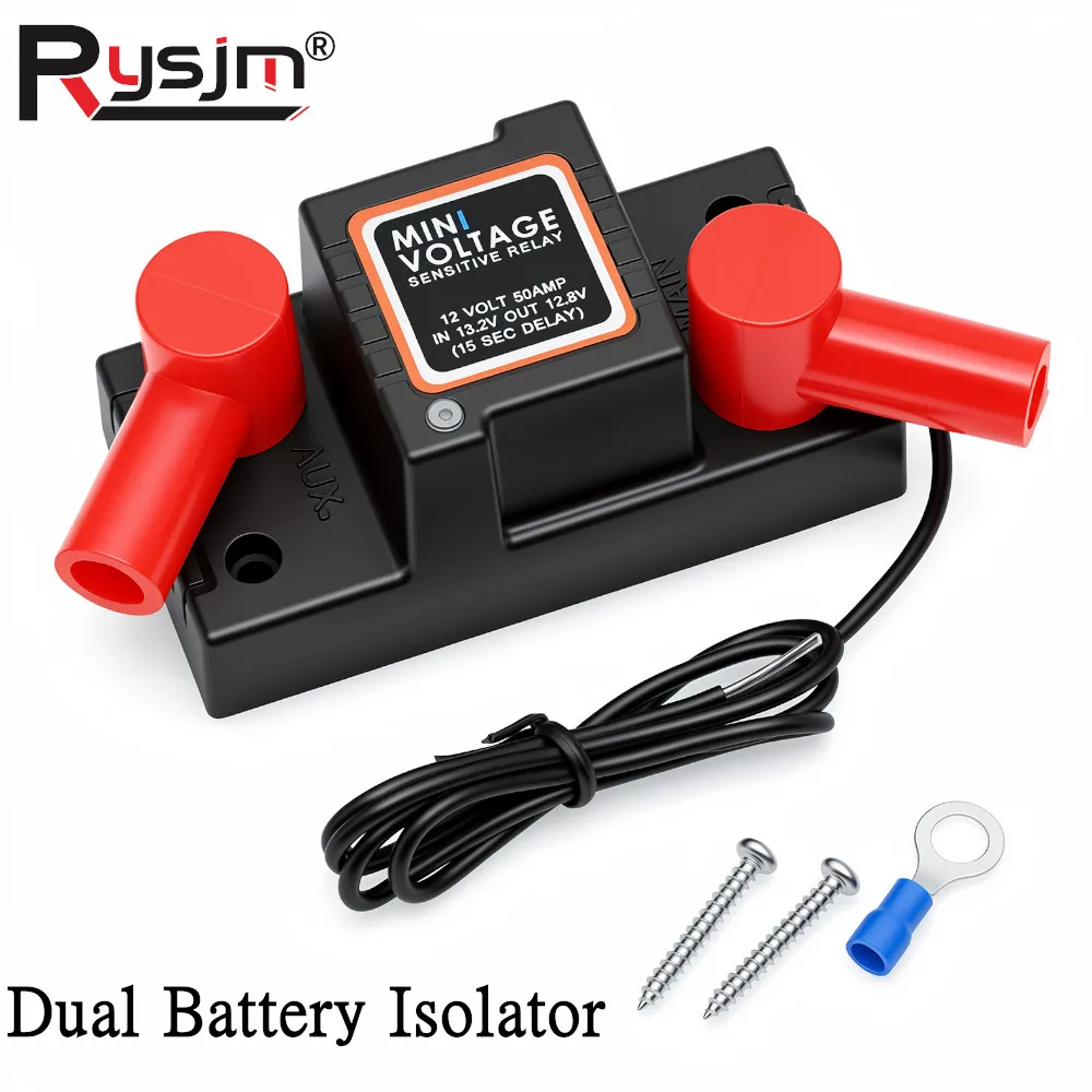 N Waterproof Mini Voltage Sensitive Relay Dual Battery Isolator 12V 50A Car Motorcycle VSR for Camper RV Yacht Auto
N Waterproof Mini Voltage Sensitive Relay Dual Battery Isolator 12V 50A Car Motorcycle VSR for Camper RV Yacht Auto