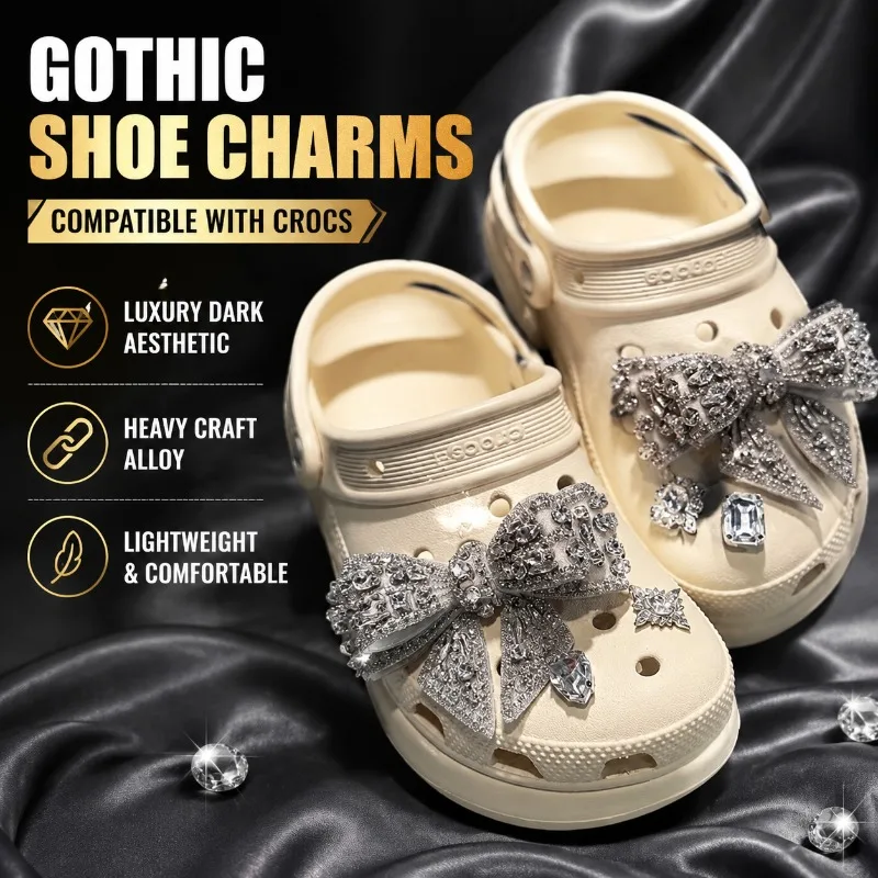 Heavy Craft Shoe Charms Alloy Gothic Dark Style Compatible with Crocs Removable Lightweight Luxury Shoe Clip Accessories
Heavy Craft Shoe Charms Alloy Gothic Dark Style Compatible with Crocs Removable Lightweight Luxury Shoe Clip Accessories