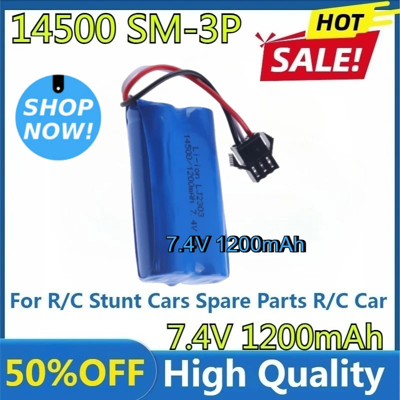 For R/C Stunt Cars Spare Parts R/C Car Model Water Gel Gun Blaster Toys Accessories New 14500 7.4V 1200mAh Li-ion Battery SM3P 
For R/C Stunt Cars Spare Parts R/C Car Model Water Gel Gun Blaster Toys Accessories New 14500 7.4V 1200mAh Li-ion Battery SM3P