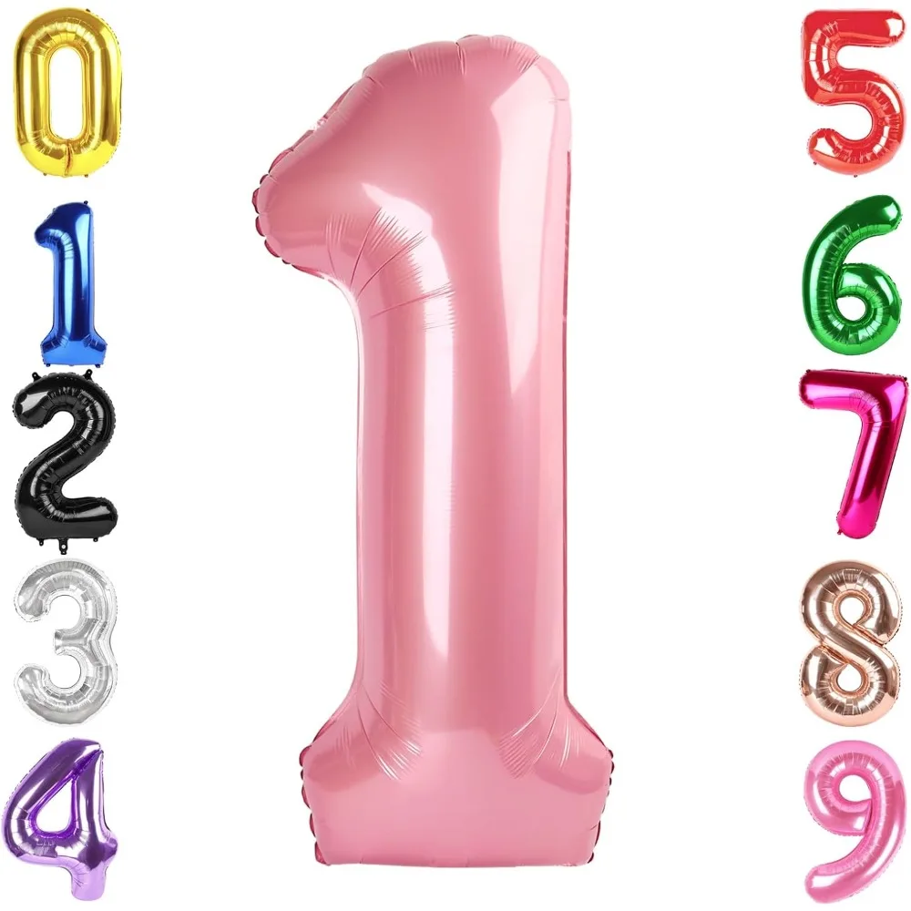 US Shipping 40 Inch Pearlescent Pink Giant Number 1 Balloon for 1st 11th 12th 21st Birthday Party Decorations Baby Boy Girl
US Shipping 40 Inch Pearlescent Pink Giant Number 1 Balloon for 1st 11th 12th 21st Birthday Party Decorations Baby Boy Girl