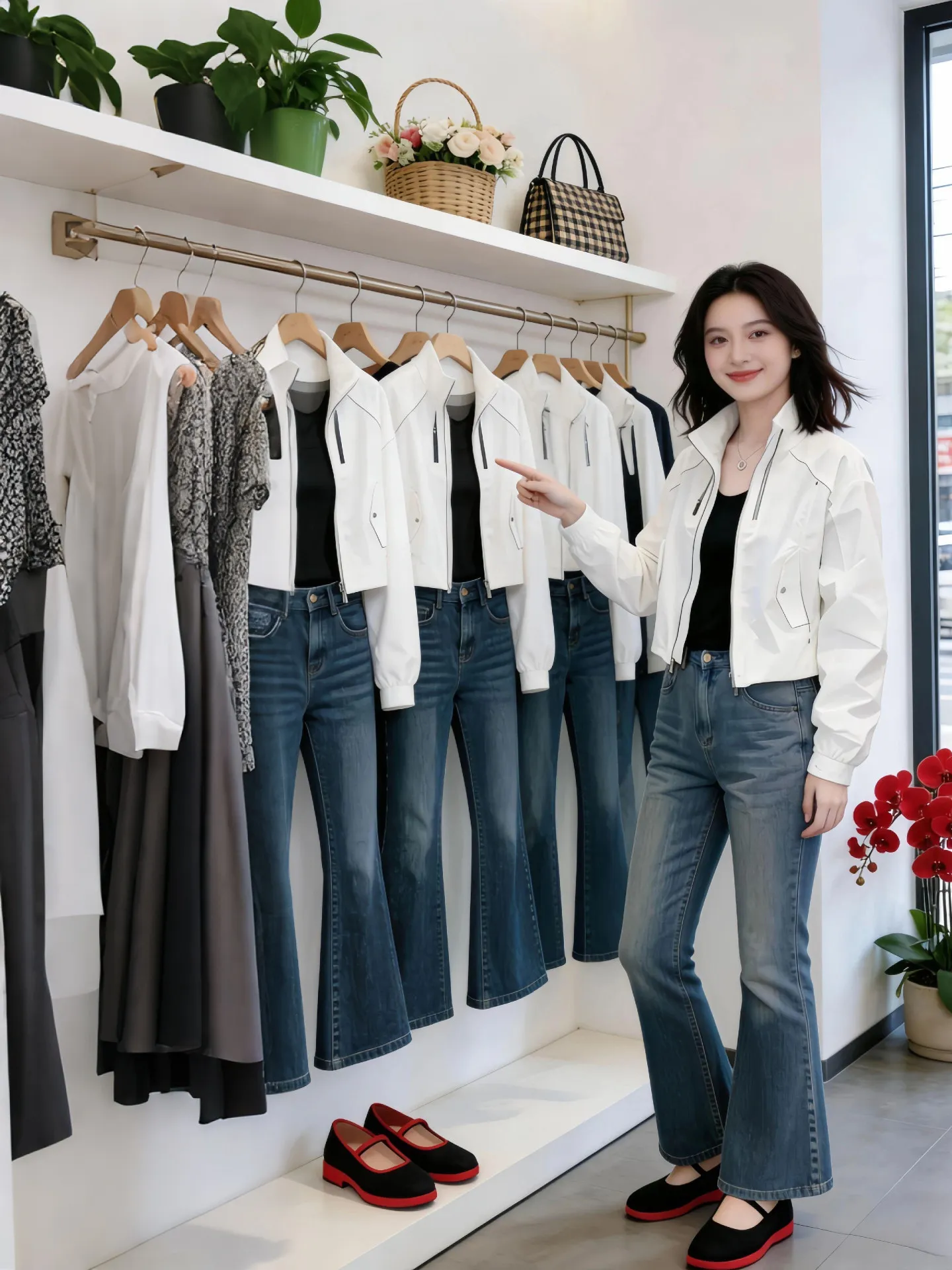 Spring New Arrival White Stand Collar Short Zipper Jacket Women's Loose Slimming Casual Top Breathable Straight Hemline
Spring New Arrival White Stand Collar Short Zipper Jacket Women's Loose Slimming Casual Top Breathable Straight Hemline
