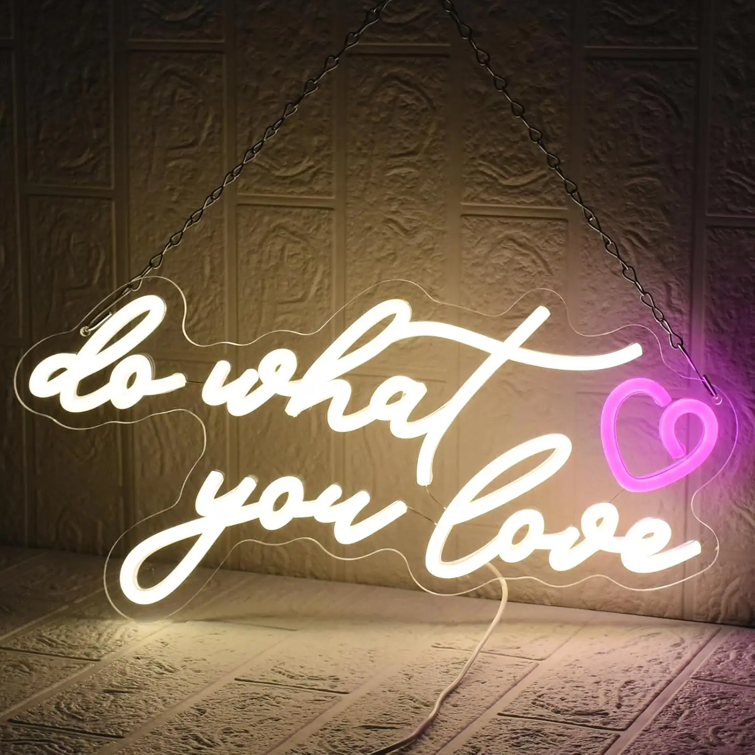 NeonSign Do What You Love Heart Trendy hazy glowing sign, colorful dreamy, girlish heart
NeonSign Do What You Love Heart Trendy hazy glowing sign, colorful dreamy, girlish heart
