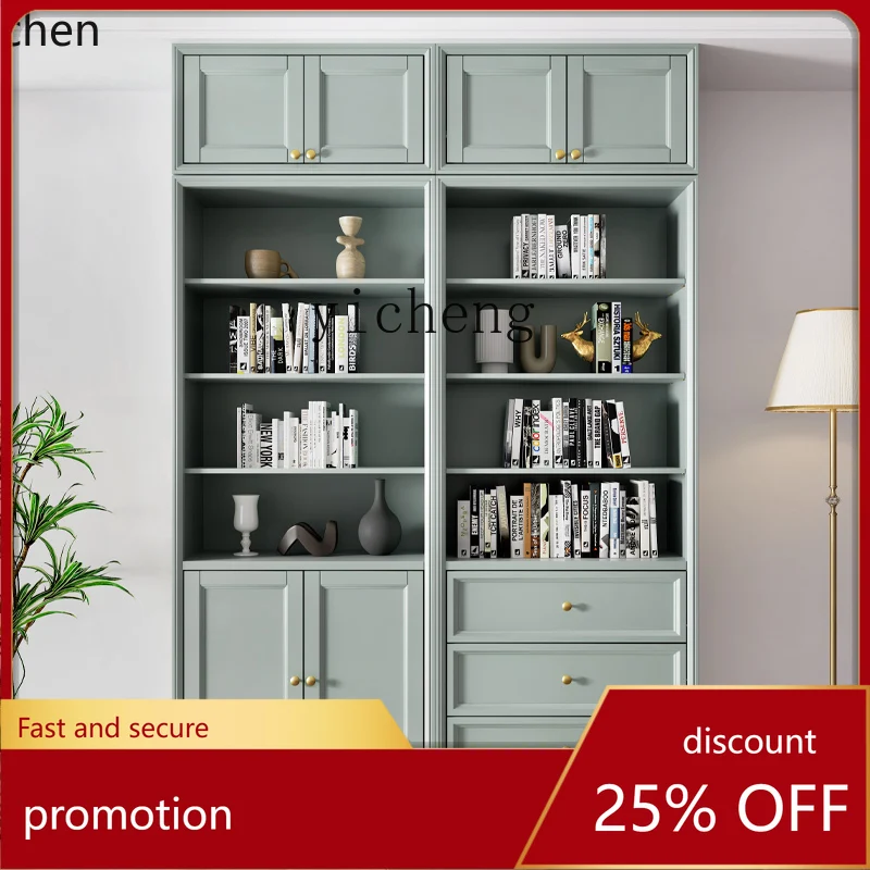 HXL bookcase integrated to the top whole wall American dust with cabinet door bookcase living room French solid wood
HXL bookcase integrated to the top whole wall American dust with cabinet door bookcase living room French solid wood