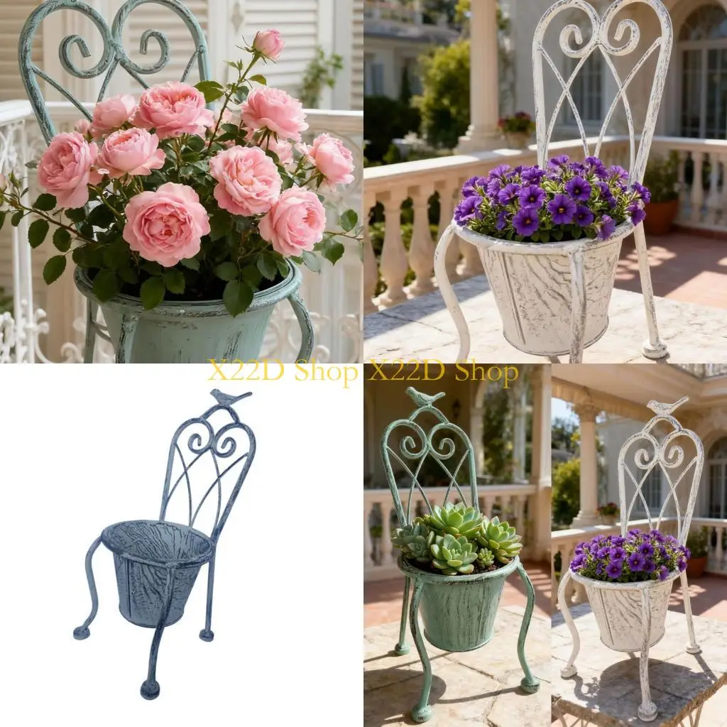 X22D Metal Bucket Flower Vase Iron Chair Vase For Silk Flower Decorative Pot Home Off
X22D Metal Bucket Flower Vase Iron Chair Vase For Silk Flower Decorative Pot Home Off
