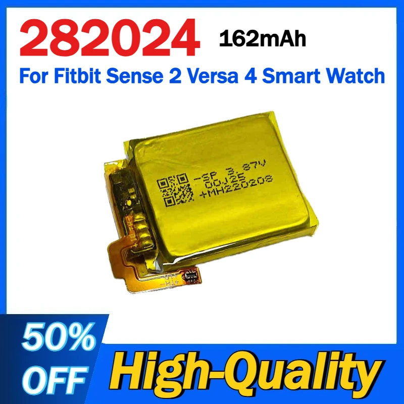 282024 162mAh Battery for Fitbit Sense 2 Versa 4 Smart Watch Batteries
282024 162mAh Battery for Fitbit Sense 2 Versa 4 Smart Watch Batteries