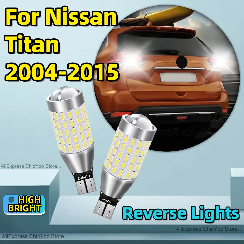 2Pcs T15 W16W LED 912 Reverse Light Bulb Super Bright 6000K For Nissan Titan 2004 2005 2006 2007 2008 2009 2010 2011 2012-2015
2Pcs T15 W16W LED 912 Reverse Light Bulb Super Bright 6000K For Nissan Titan 2004 2005 2006 2007 2008 2009 2010 2011 2012-2015
