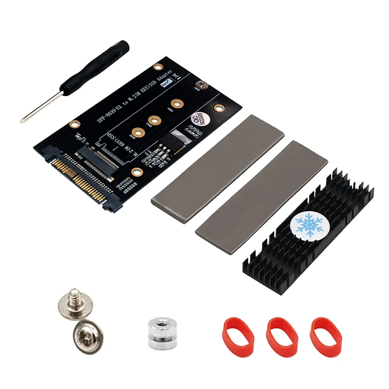 Адаптер M.2 Key M, адаптер M.2 Key M Nvme SSD в SFF-8639(U.2) с радиатором для 2230/2242/2260/2280 SSD
Адаптер M.2 Key M, адаптер M.2 Key M Nvme SSD в SFF-8639(U.2) с радиатором для 2230/2242/2260/2280 SSD