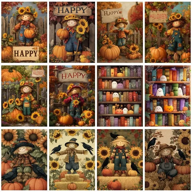 CHENISTORY Oil Painting By Number Scarecrow Landscape Kits Handpainted Picture By Number Drawing On Canvas Home Decoration
CHENISTORY Oil Painting By Number Scarecrow Landscape Kits Handpainted Picture By Number Drawing On Canvas Home Decoration