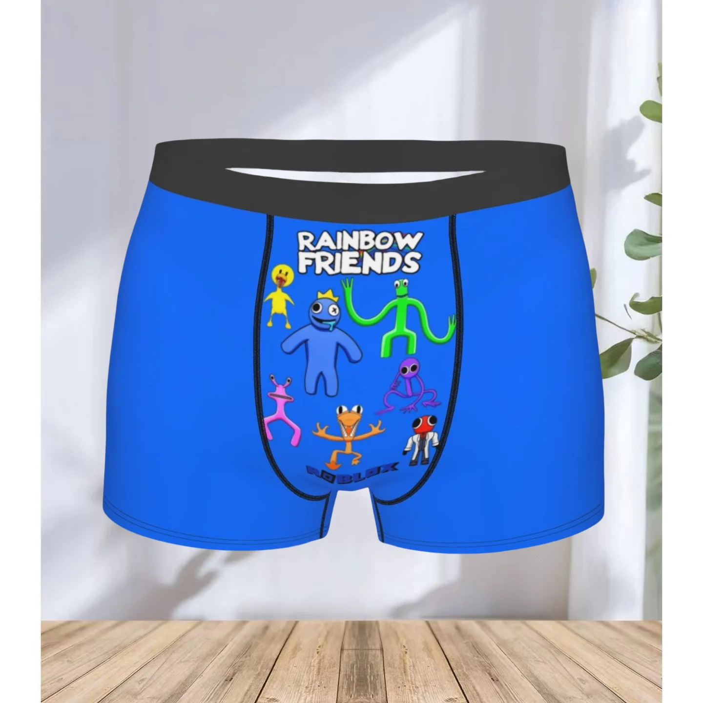 Нижнее белье Rainbow Friends по индивидуальному заказу, мужское эластичное нижнее белье-боксеры для видеоигр, мягкие шорты, нижнее белье, подходящее для мужчин
Нижнее белье Rainbow Friends по индивидуальному заказу, мужское эластичное нижнее белье-боксеры для видеоигр, мягкие шорты, нижнее белье, подходящее для мужчин