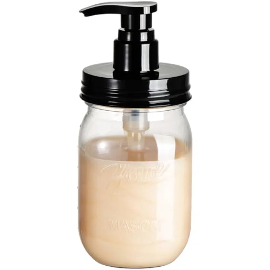 Plastic Mason Jar Soap Dispenser with Pump Lid, 16OZ Refillable BPA-Free Hand Soap Dispenser Set with Cute Lables
Plastic Mason Jar Soap Dispenser with Pump Lid, 16OZ Refillable BPA-Free Hand Soap Dispenser Set with Cute Lables