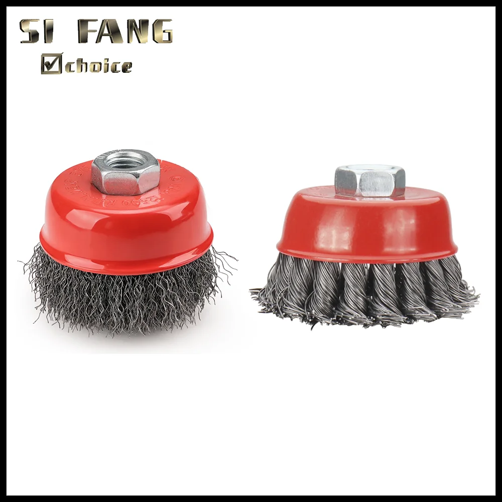 Wire Cup Brush Set - Crimped & Twist Knot Steel Wheel for Angle Grinder M14 Thread Rust Paint Removal Metal Polishing Wood
Wire Cup Brush Set - Crimped & Twist Knot Steel Wheel for Angle Grinder M14 Thread Rust Paint Removal Metal Polishing Wood