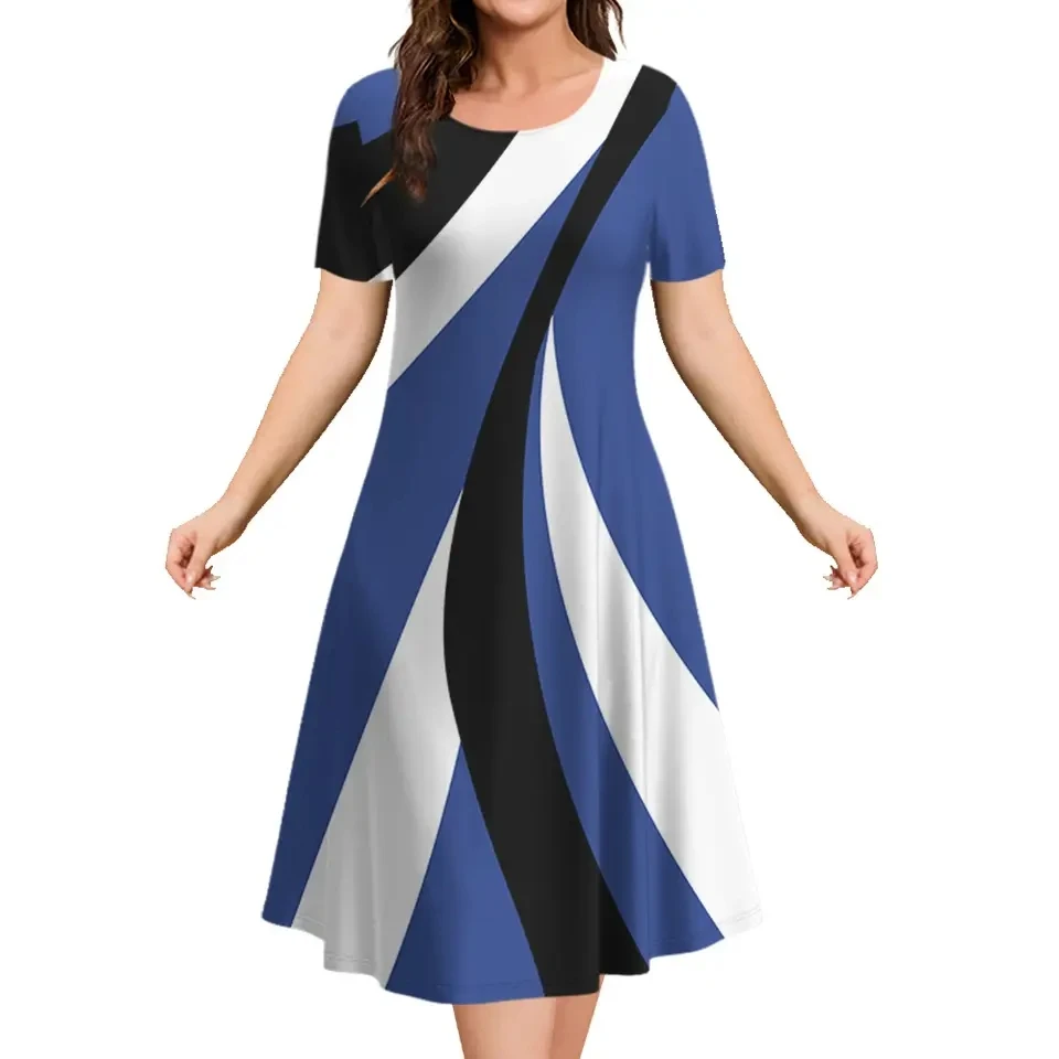 Oversized Summer Women's Short Sleeve Dress Plus Size 9XL Women's Loose Short Dress Casual Printed Fashion Party Dresses 2025
Oversized Summer Women's Short Sleeve Dress Plus Size 9XL Women's Loose Short Dress Casual Printed Fashion Party Dresses 2025