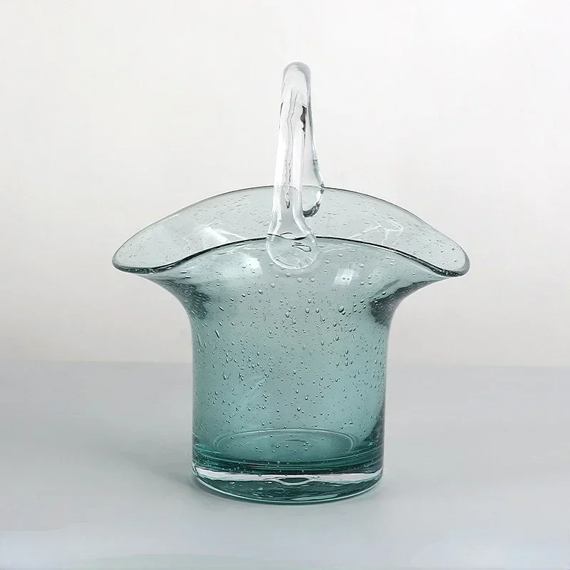 Creative Glass Vase: Unique Shopping Basket Design, Modern Home Decoration, Fruit Basket, Artistic Functional Display
Creative Glass Vase: Unique Shopping Basket Design, Modern Home Decoration, Fruit Basket, Artistic Functional Display
