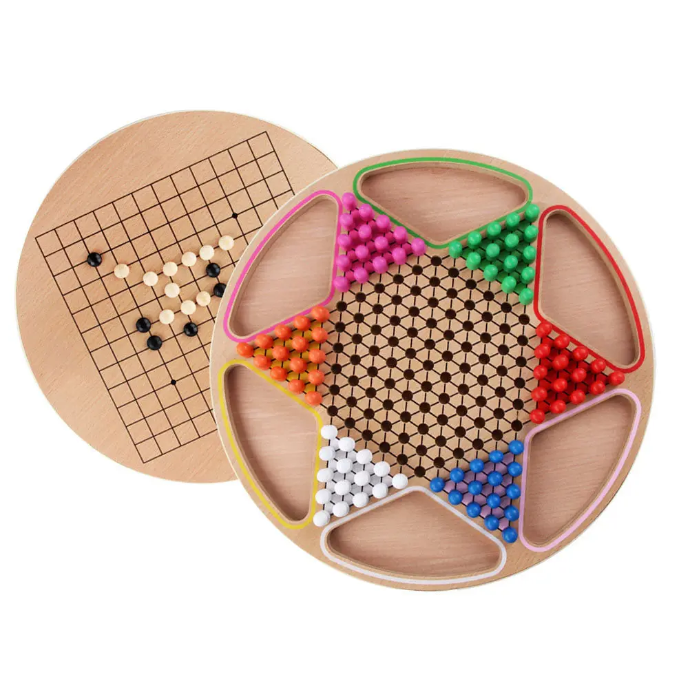 1Set Educational Wooden Chinese Checkers Gobang Board Game Multifunction Family Indoor Desktop Cognitive Play Chinese Checkers
1Set Educational Wooden Chinese Checkers Gobang Board Game Multifunction Family Indoor Desktop Cognitive Play Chinese Checkers