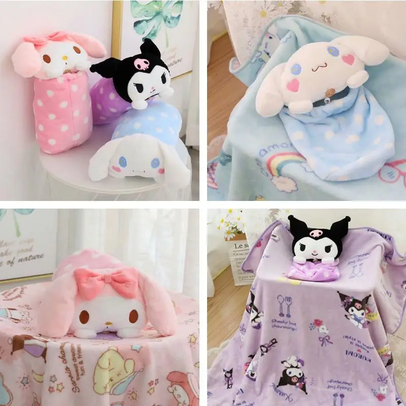 Sanrio Kuromi плюшевое одеяло Kawaii Hello Kitty складное хранилище теплое детское плюшевое одеяло My Melody украшение для комнаты
Sanrio Kuromi плюшевое одеяло Kawaii Hello Kitty складное хранилище теплое детское плюшевое одеяло My Melody украшение для комнаты