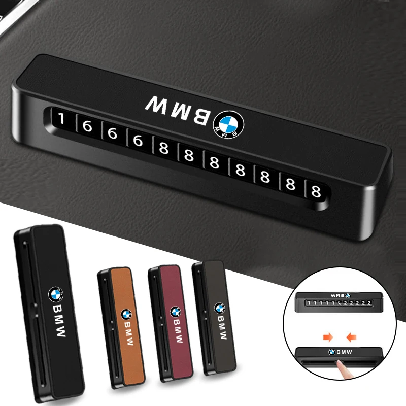 Leather Car Temporary Parking Card Phone Number Card Plate For BMW X1 X2 X3 X5 X4 X6 X7 G30 G20 G32 G11 G12 F40 F30 F20 F10 F34
Leather Car Temporary Parking Card Phone Number Card Plate For BMW X1 X2 X3 X5 X4 X6 X7 G30 G20 G32 G11 G12 F40 F30 F20 F10 F34