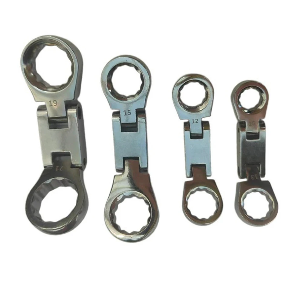 4PCS 72 Tooth Ratcheting Wrench Set 10mm 12mm 13mm 14mm 15mm 17mm 19mm 21mm Head Chrome Vanadium for Mechanical Work
4PCS 72 Tooth Ratcheting Wrench Set 10mm 12mm 13mm 14mm 15mm 17mm 19mm 21mm Head Chrome Vanadium for Mechanical Work