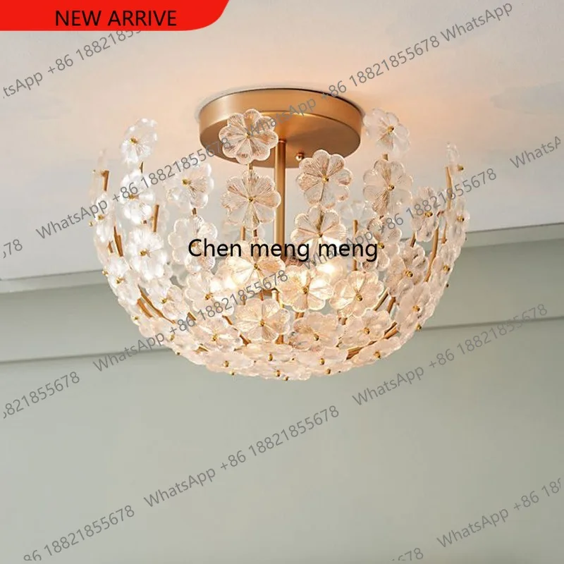 B182 American chandelier simple creative snowflake glass bedroom lamp modern light luxury study bed and breakfast restaurant lam
B182 American chandelier simple creative snowflake glass bedroom lamp modern light luxury study bed and breakfast restaurant lam
