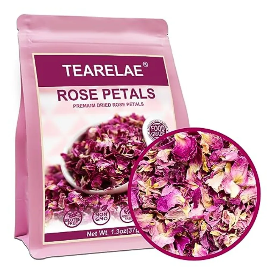 TEARELAE Dried - Top-Grade Pure Natural Edible Flowers - Use for Tisanes, Baking, Candle Making, Soap Making and Handicraft -/7
TEARELAE Dried - Top-Grade Pure Natural Edible Flowers - Use for Tisanes, Baking, Candle Making, Soap Making and Handicraft -/7